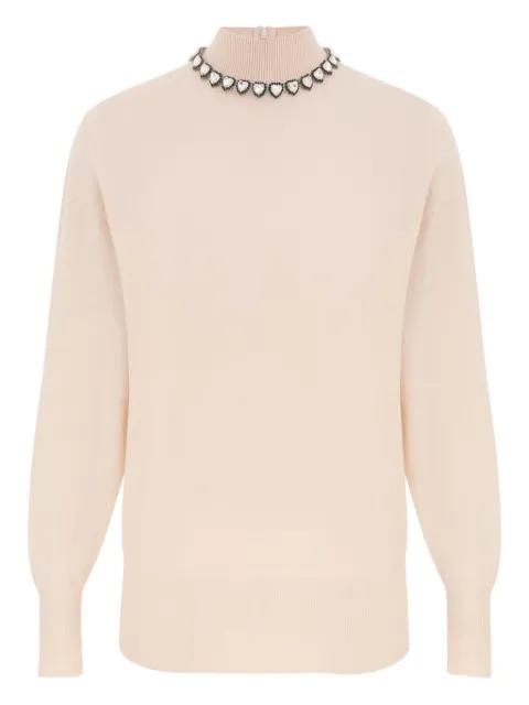 crystal-embellished high-neck sweater by ZIMMERMANN