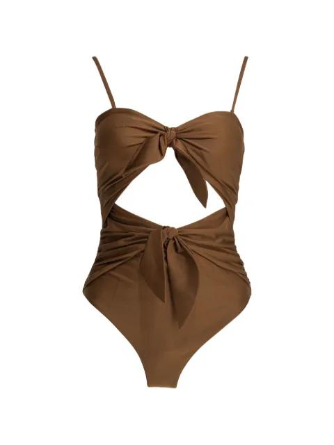 cut-out bow-detail swimsuit by ZIMMERMANN