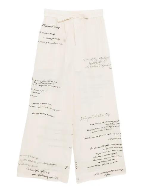 dream embroiderd pants by ZIMMERMANN