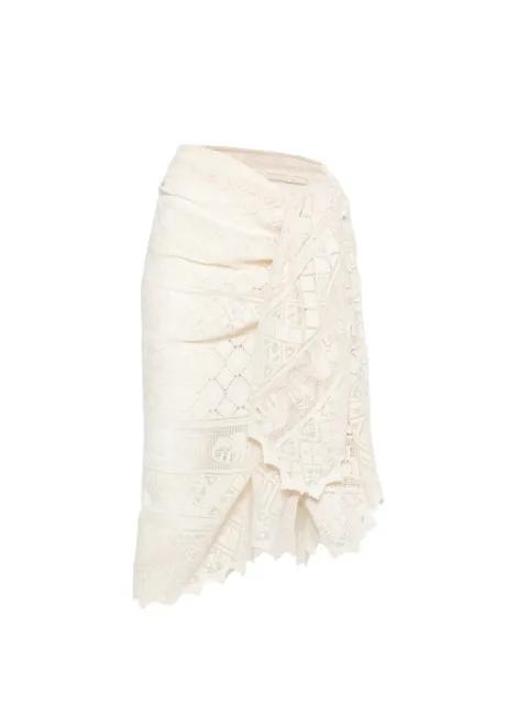embroidered woven pareo skirt by ZIMMERMANN