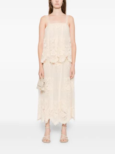 floral-embroidered dress by ZIMMERMANN