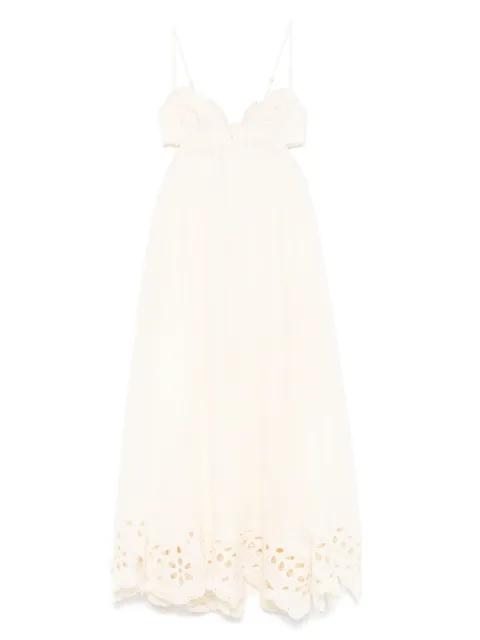 floral-embroidered dress by ZIMMERMANN