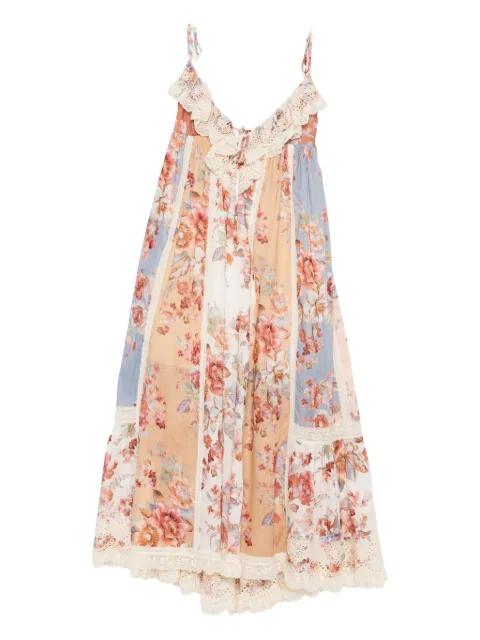 floral lace midi dress by ZIMMERMANN