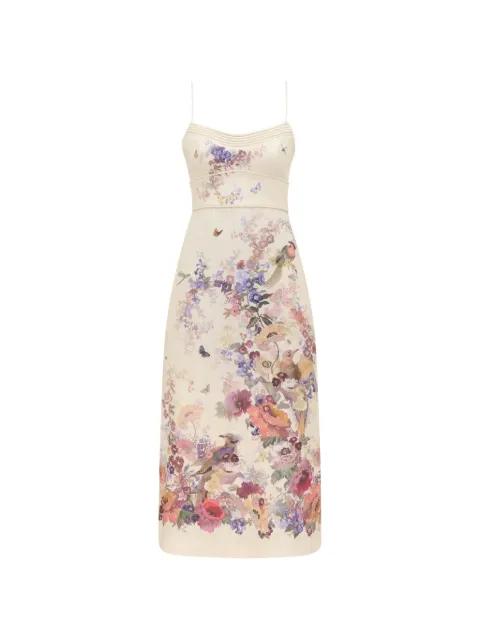 floral-print midi dress by ZIMMERMANN
