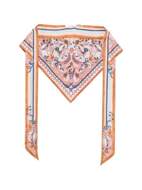 floral-print silk scarf by ZIMMERMANN
