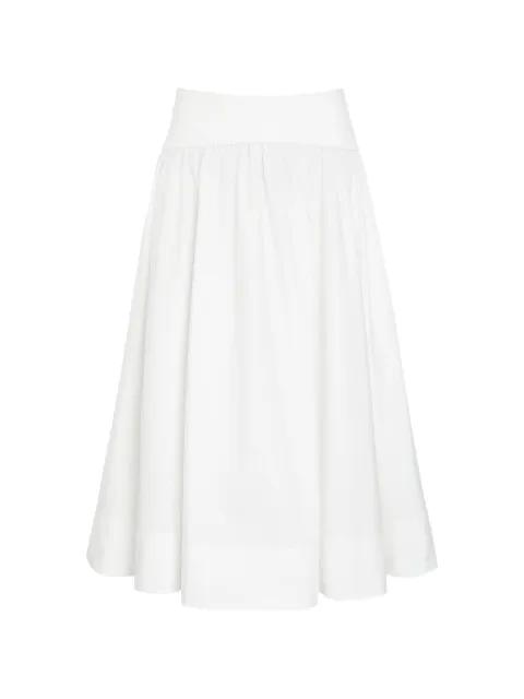 gathered mid skirt by ZIMMERMANN