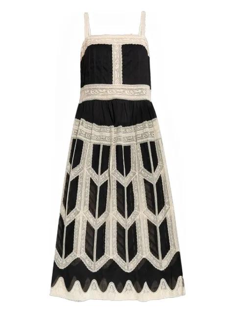 lace-insert dress by ZIMMERMANN