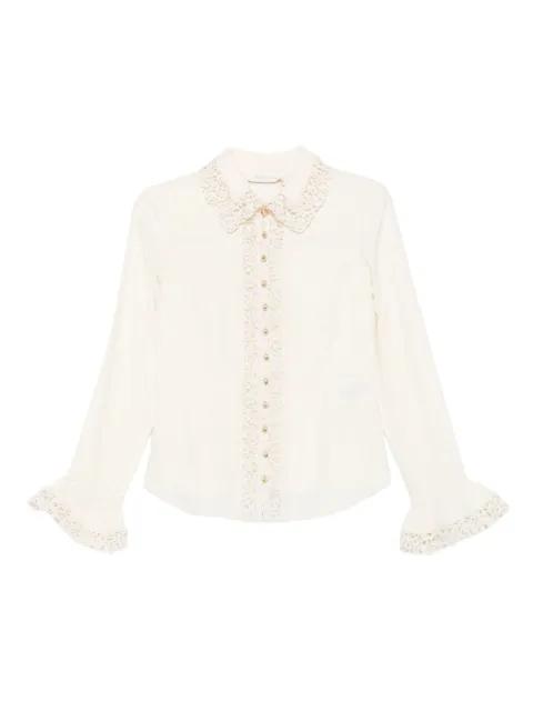 lace-trimmed blouse by ZIMMERMANN