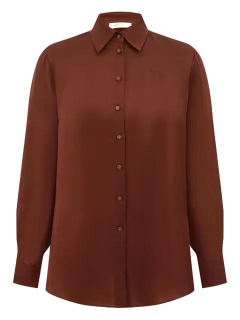 long-sleeve silk shirt by ZIMMERMANN