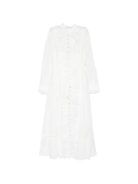 midi Aster embroidered midi dress by ZIMMERMANN
