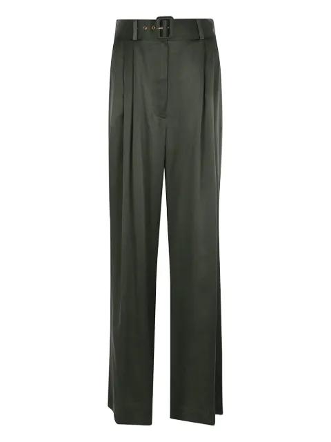 pleated belted trousers by ZIMMERMANN