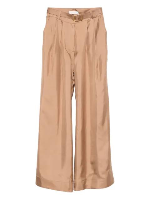 pleated belted trousers by ZIMMERMANN