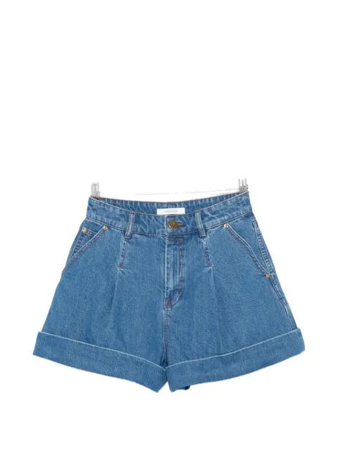 pleated cuffed shorts by ZIMMERMANN