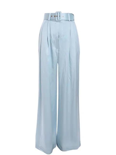 pleated silk trousers by ZIMMERMANN