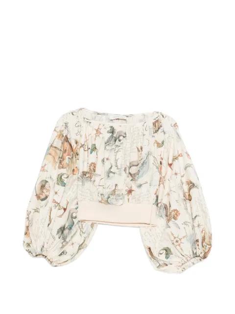 printed top by ZIMMERMANN