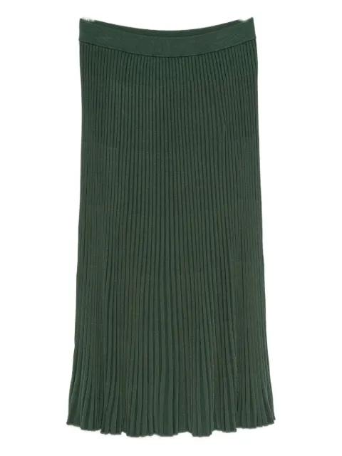 ribbed-pleated midi skirt by ZIMMERMANN