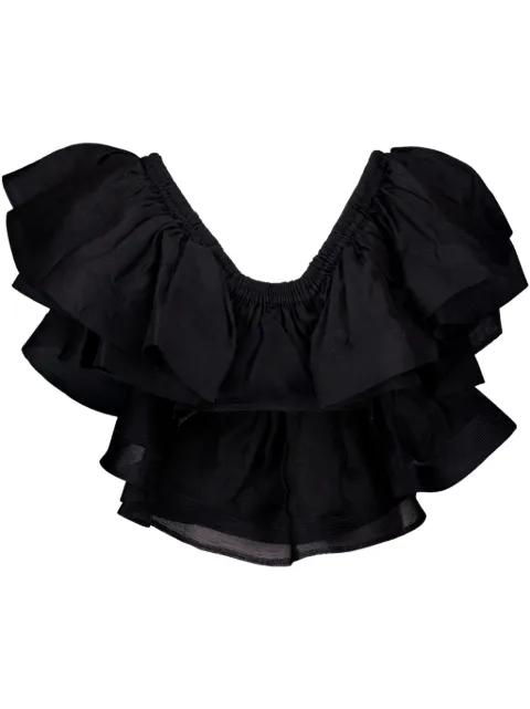 ruffled blouse by ZIMMERMANN