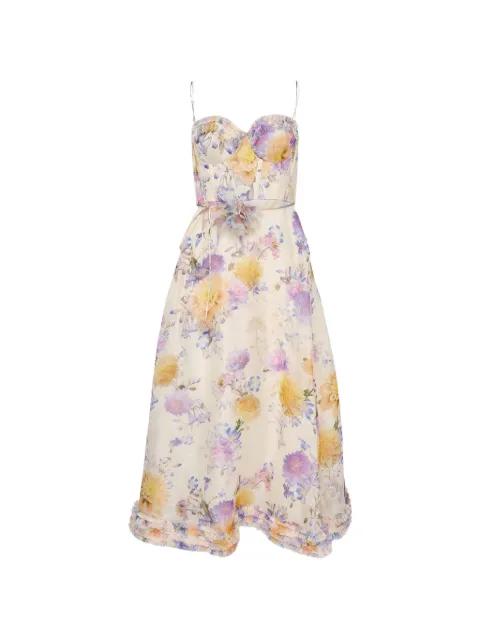 ruffled midi dress by ZIMMERMANN