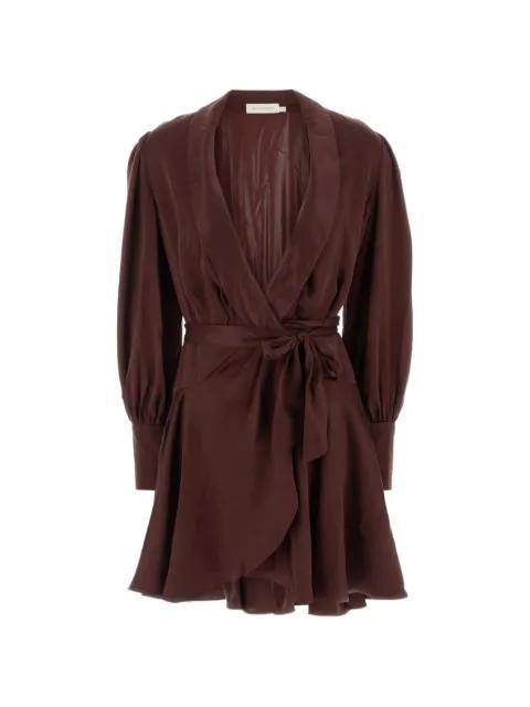ruffled silk mini dress by ZIMMERMANN