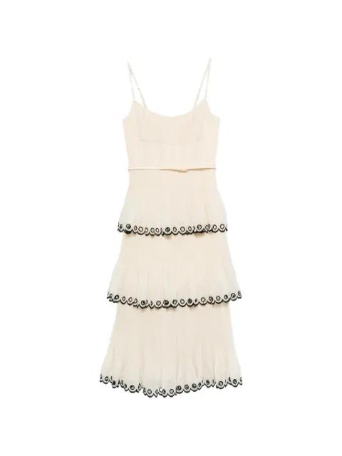 scoop-neck midi dress by ZIMMERMANN