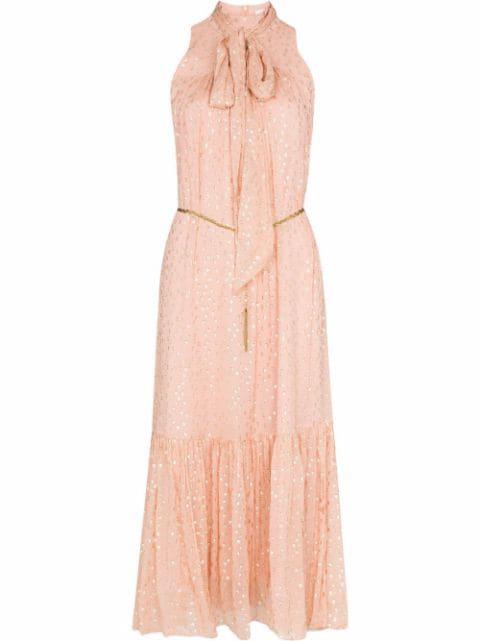 sleeveless tie neck dress by ZIMMERMANN