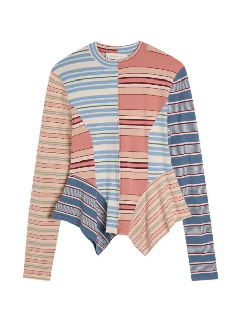 striped panelled top by ZIMMERMANN