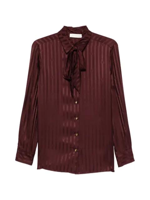 striped tie-detail shirt by ZIMMERMANN