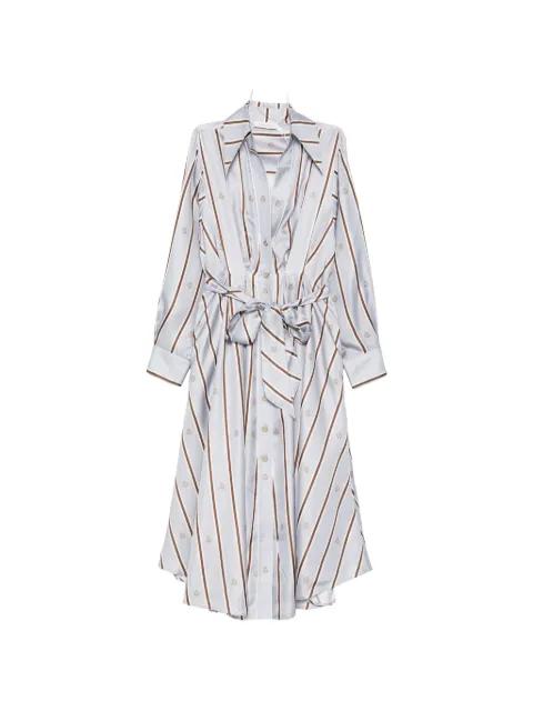 striped tie dress by ZIMMERMANN