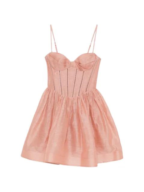 sweetheart-neck mini dress by ZIMMERMANN