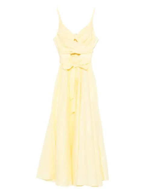 tie-waist midi dress by ZIMMERMANN