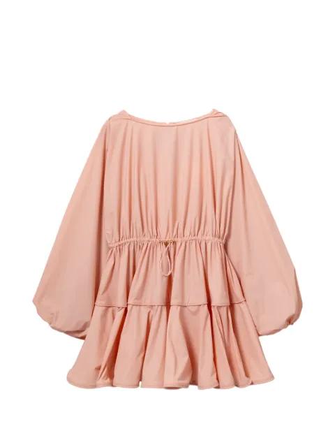 tiered drawstring dress by ZIMMERMANN