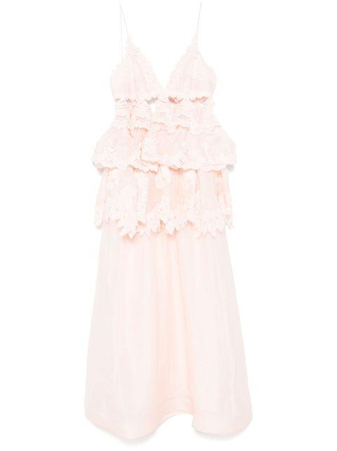 tiered lace maxi dress by ZIMMERMANN