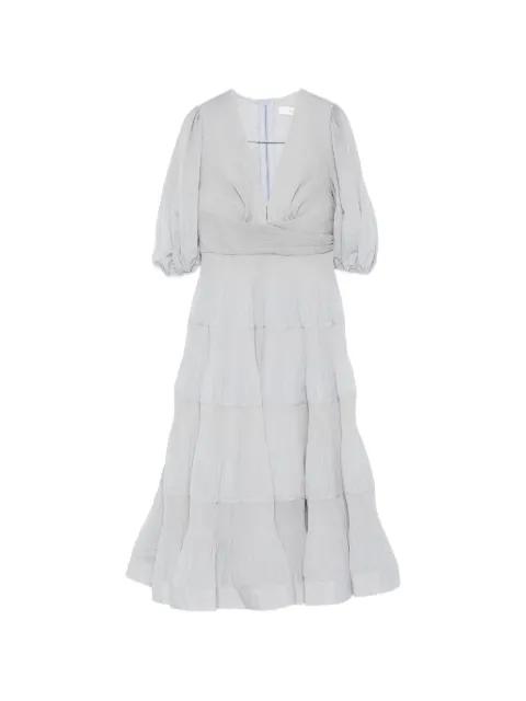tiered midi dress by ZIMMERMANN
