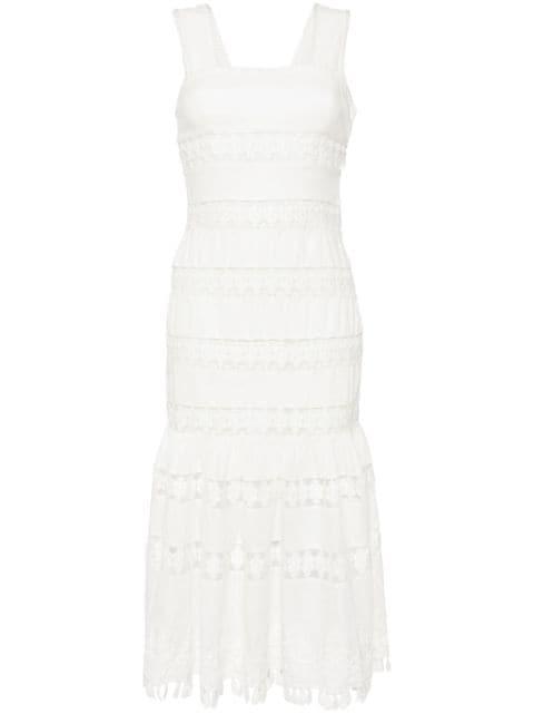 trimmed midi dress by ZIMMERMANN
