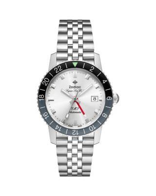 GMT Automatic Stainless Steel Watch by ZODIAC