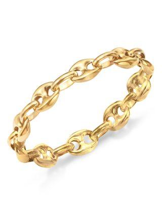 14K Yellow Gold Heavy Metal Mariner Link Chain Ring by ZOE CHICCO