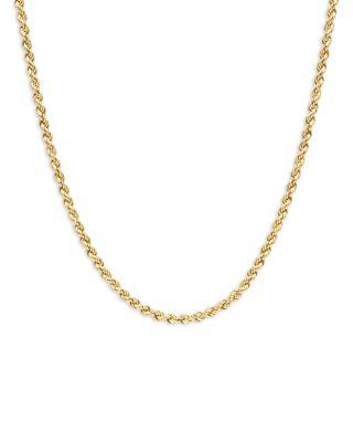 14K Yellow Gold Heavy Metal Rope Link Chain Necklace by ZOE CHICCO 14K Yellow Gold Heavy Metal Rope Link Chain Necklace by ZOE CHICCO