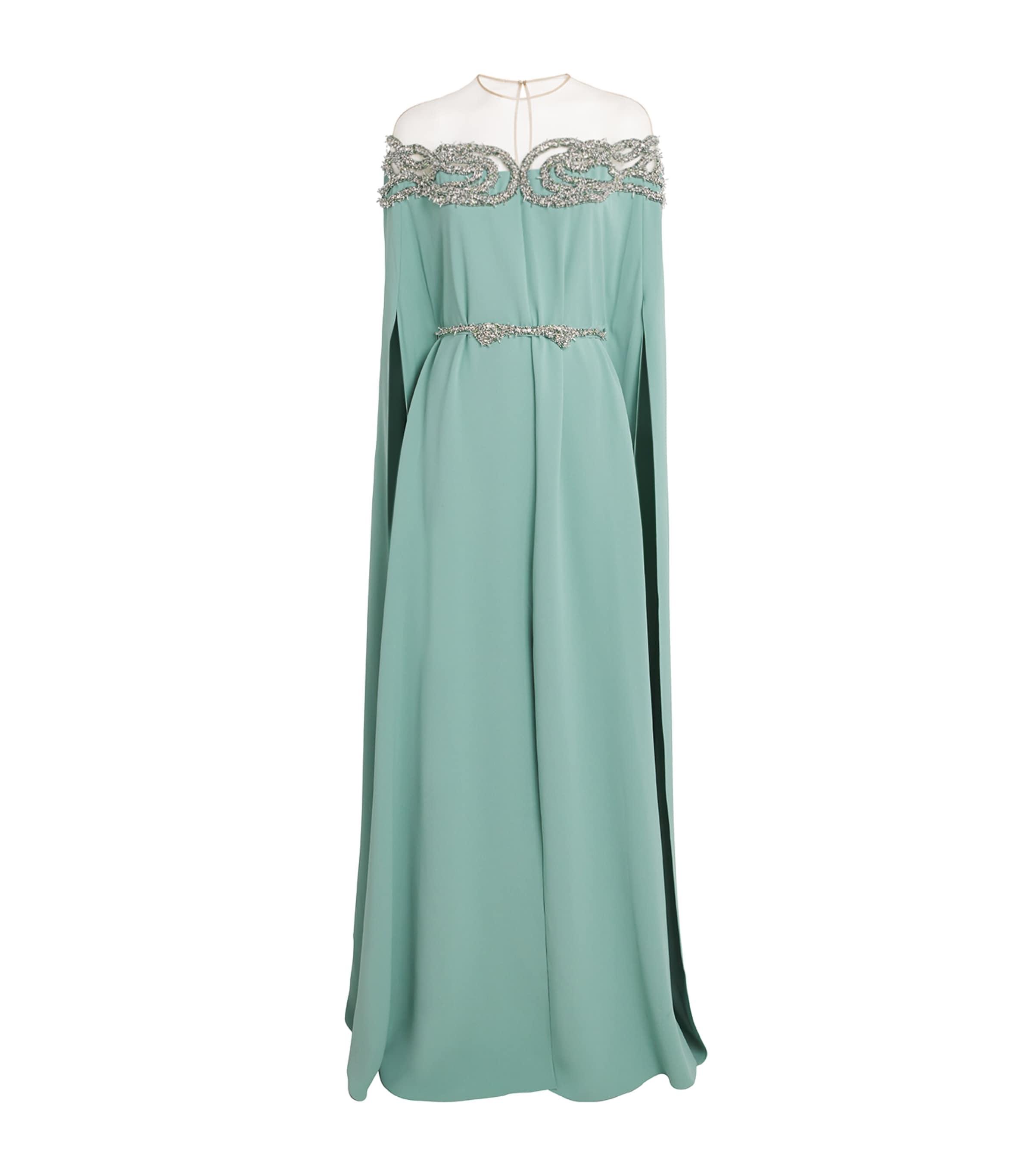 Zuhair Murad Embellished Cape Gown by ZUHAIR MURAD