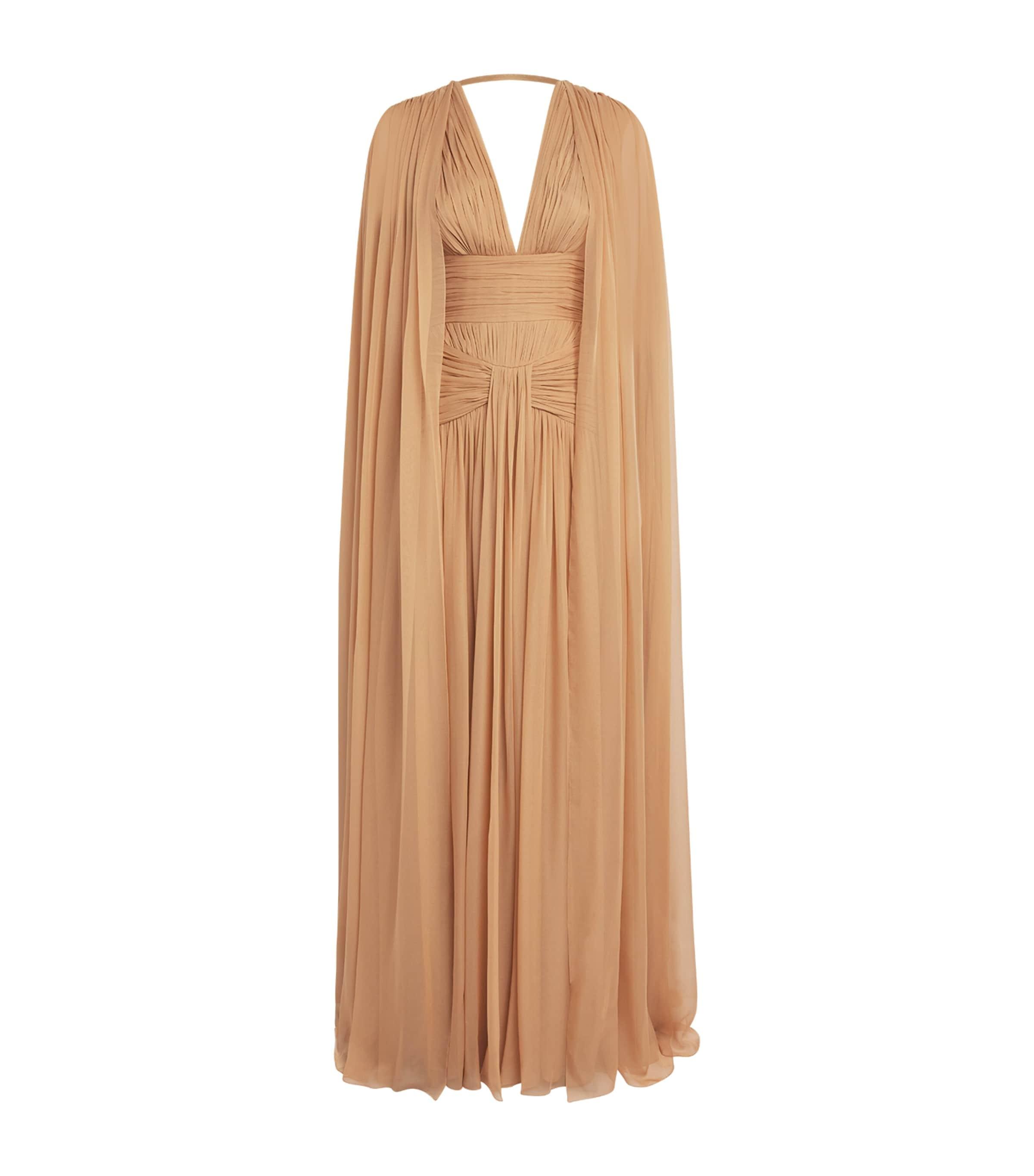Zuhair Murad Silk Chiffon Cape Gown by ZUHAIR MURAD