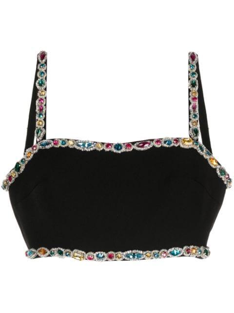 crystal-embellished cady bra top by ZUHAIR MURAD