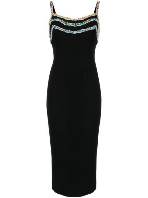crystal-embellished cady midi dress by ZUHAIR MURAD