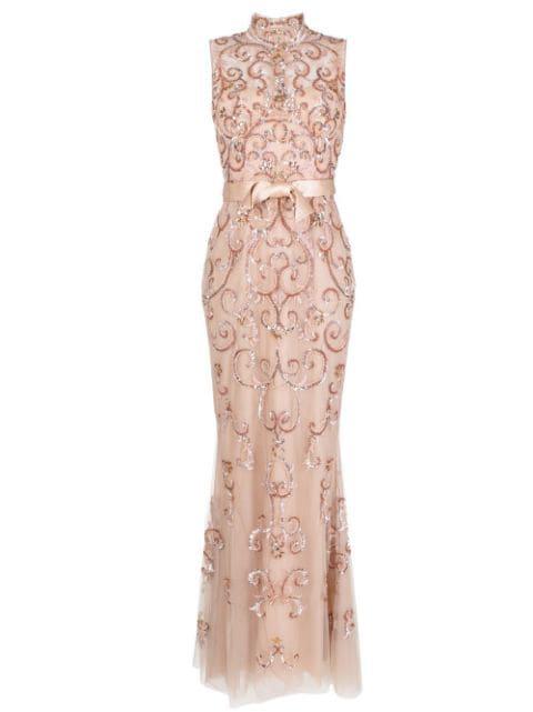 high neck embellished gown by ZUHAIR MURAD