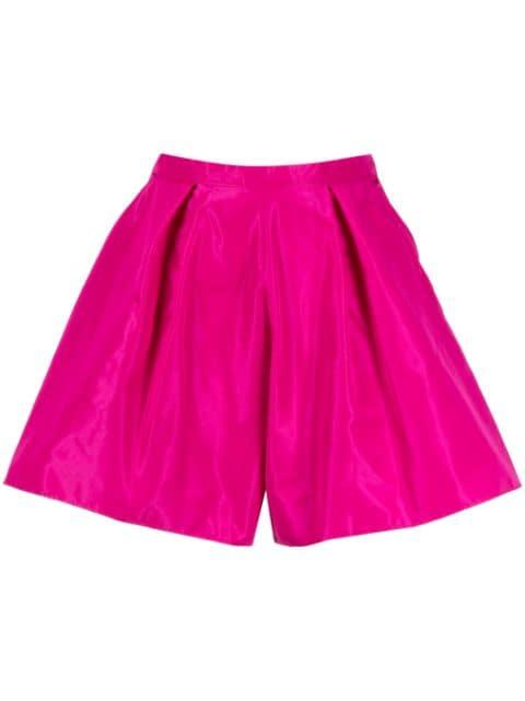satin-finish high-waisted shorts by ZUHAIR MURAD