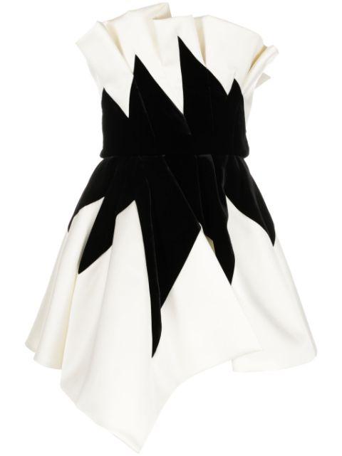 strapless flared minidress by ZUHAIR MURAD
