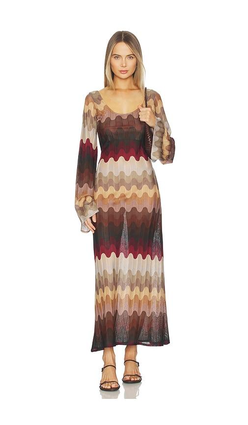 Zuleyha Kuru Sienna Dress in Brown, Black by ZULEYHA KURU