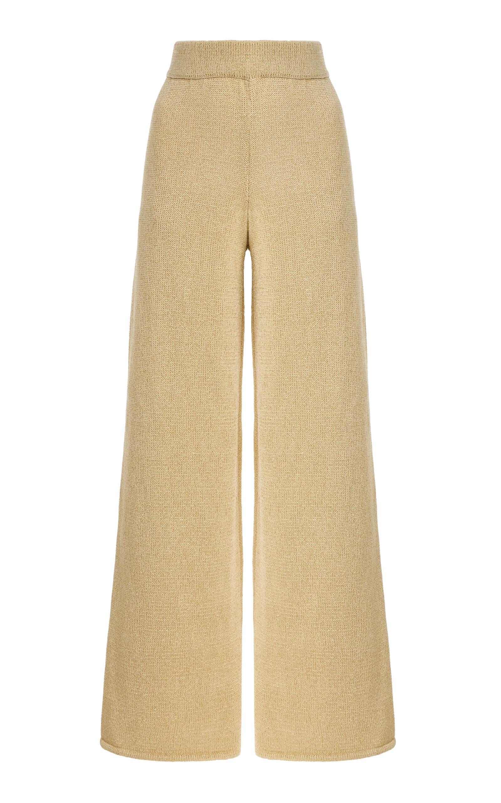 Zulu & Zephyr Exclusive La Isla Lurex Knit High-Waist Pants - Moda Operandi by ZULU&ZEPHYR