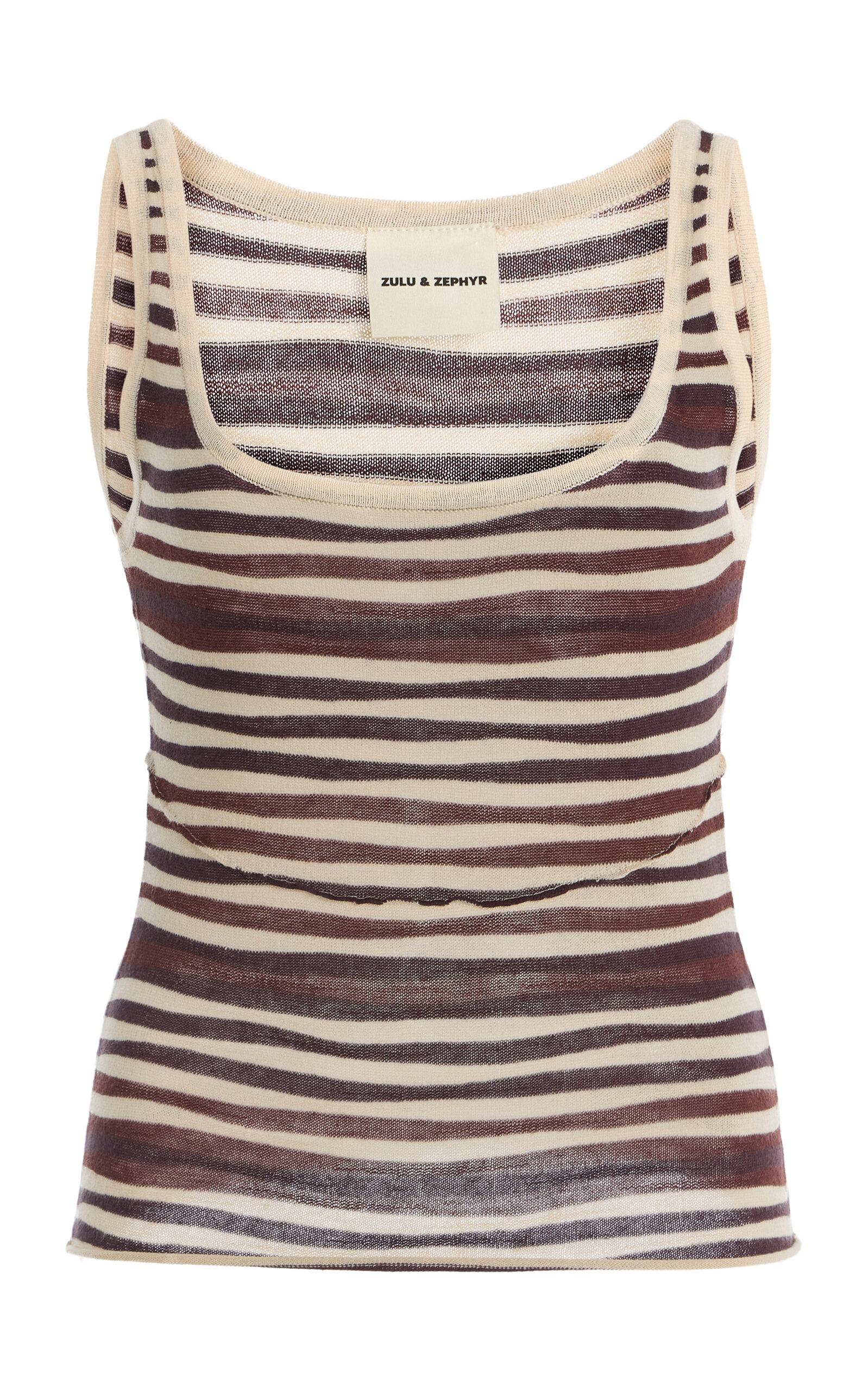 Zulu & Zephyr Exclusive Striped Knit Tank Top - Moda Operandi by ZULU&ZEPHYR