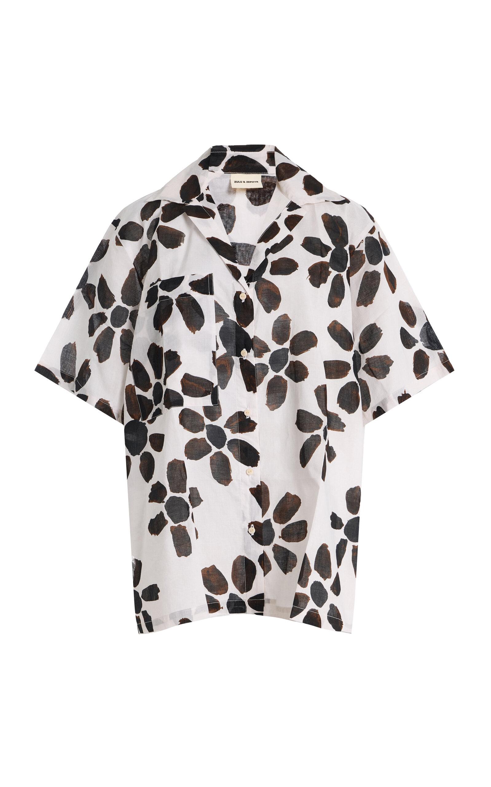 Zulu & Zephyr Floral Cotton Shirt - Moda Operandi by ZULU&ZEPHYR