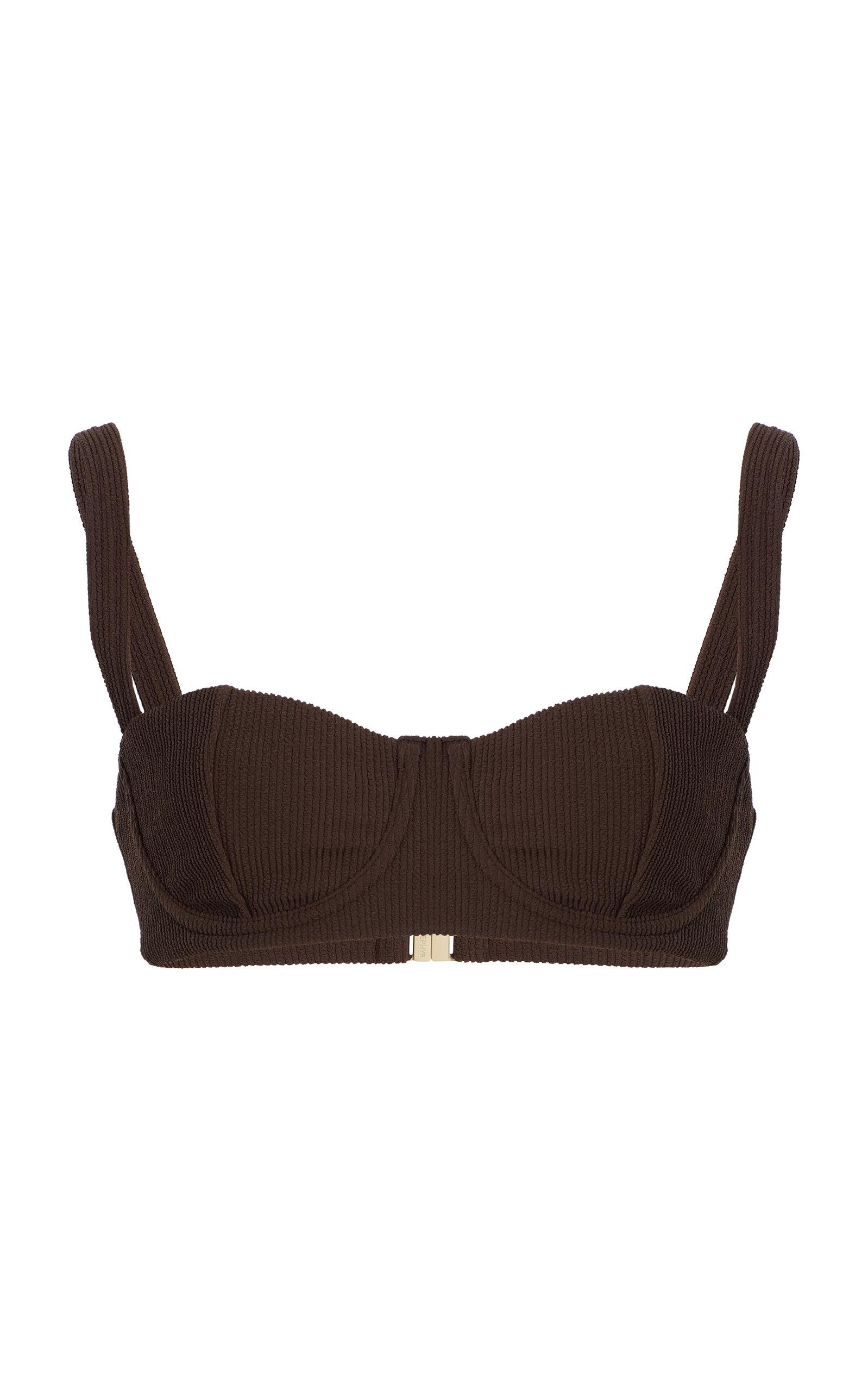 Zulu & Zephyr Textured Balconette Bikini Top - Moda Operandi by ZULU&ZEPHYR