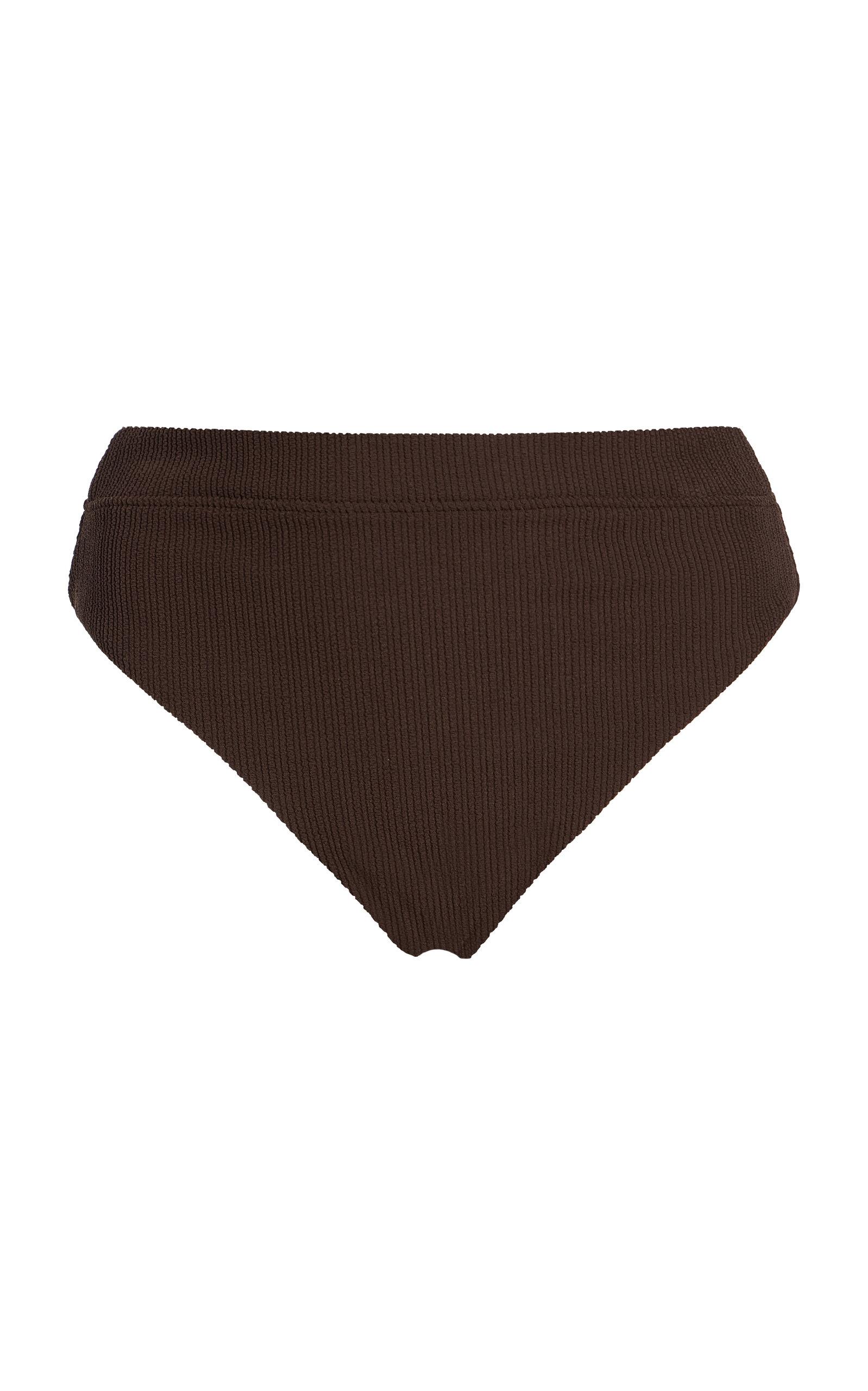 Zulu & Zephyr Textured High-Cut Bikini Brief - Moda Operandi by ZULU&ZEPHYR